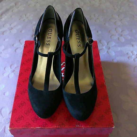 GUESS Shoes - BLACK SUEDE SHOES GUESS.